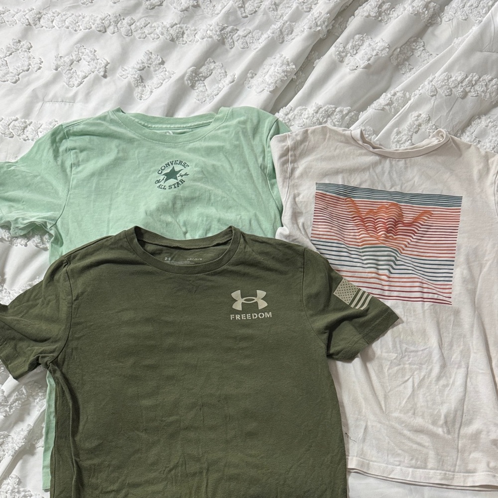Under Armour, converse c &c California cotton t shirts (10-12) boys. Wore once